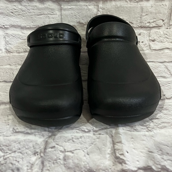 Crocs Bistro Clogs Work Slip & Oil Resistant Men's sz 12 black - Picture 2 of 6